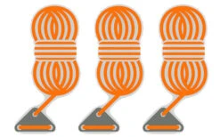 Bent Abspannleinen 3er Set Orange -Outwell Verkaufsgeschäft 251461 1777525 3