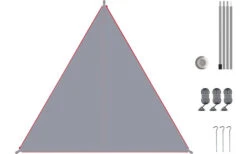 Bent Canvas Plain Set Tarp Barbados Cherry / Zipper Black -Outwell Verkaufsgeschäft 251471 2424154 3