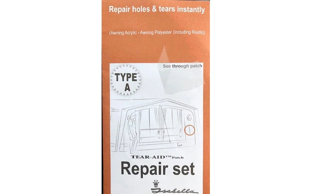 Isabella Zelt-Reparaturset Acryl 1 Isabella Zelt-Reparaturset Acryl