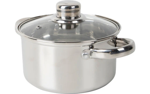 Bo-Camp Royal Edelstahl Kochtopf Set 3-tlg. 1 Bo-Camp Royal Edelstahl Kochtopf Set 3-tlg.