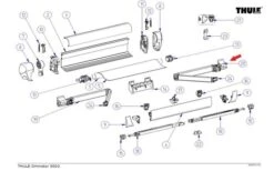Thule Gelenkarm (rechts) Für Markisenlänge Ab 3m
