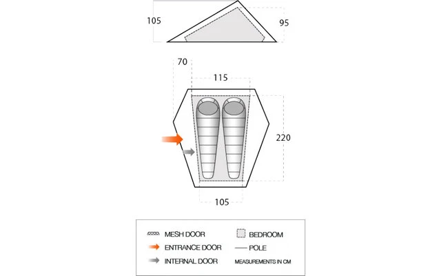 Vango Heddon 100 Leichtzelt 1 Person 2 Vango Heddon 100 Leichtzelt 1 Person – Bild 2