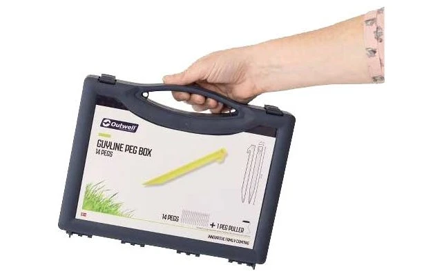 Outwell Guyline Hering Box Luminous Green 1 Outwell Guyline Hering Box Luminous Green