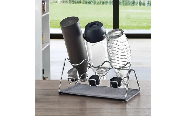 Metaltex Sodatex 2 Abtropfgestell Für 2 Flaschen 5 Metaltex Sodatex 2 Abtropfgestell Für 2 Flaschen – Bild 5