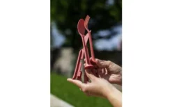 Koziol Klikk Pocket Besteck-Set 3-teilig Nature Leaf Green