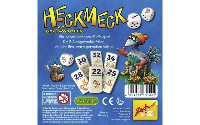 Noris Zoch Spiel Heckmeck Am Bratwurmeck Würfelspiel Ab 8 Jahren Für 2 Bis 7 Spieler 2 Noris Zoch Spiel Heckmeck Am Bratwurmeck Würfelspiel Ab 8 Jahren Für 2 Bis 7 Spieler – Bild 2