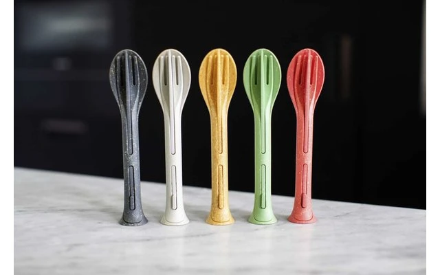 Koziol Klikk Pocket Besteck-Set 3-teilig Nature Wood 3 Koziol Klikk Pocket Besteck-Set 3-teilig Nature Wood – Bild 3