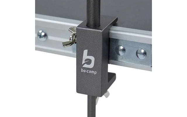 Bo-Camp Lampenständer Mit Klemme Und Spitze 25 X 25 X 118 Cm Schwarz 2 Bo-Camp Lampenständer Mit Klemme Und Spitze 25 X 25 X 118 Cm Schwarz – Bild 2