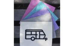 Pufz Schwedisches Geschirrtuch Wohnwagen Muster Türkis