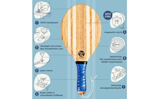 Frescobol Beachball Set Rio Classico 6 Frescobol Beachball Set Rio Classico – Bild 6