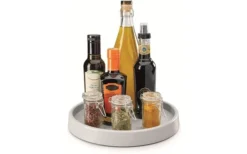 Metaltex Giro Drehregal/ Küchenrondell 28x4 Cm Grau