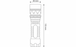 Entac Taschenlampe Zoom Aluminium 8 Watt