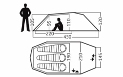 Nordisk Oppland 3 PU Trekkingzelt Für 3 Personen Dark Olive -Outwell Verkaufsgeschäft 589723 4290999