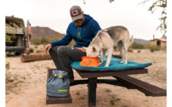 Ruffwear Kibble Kaddie Tragbarer Hundefutterbehälter 24 X 43 Cm Slate Blue