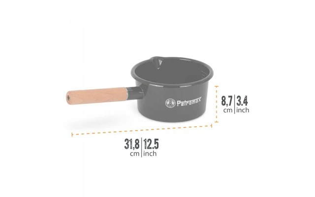 Petromax Emaille Stieltopf 0,5 Liter Weiß 3 Petromax Emaille Stieltopf 0,5 Liter Weiß – Bild 3