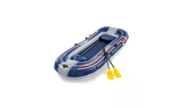 Bestway Hydro Force Treck X3 Schlauchboot Set 5 Teilig Für 3 Erwachsene Und Kind 307 X 126 X 39 Cm