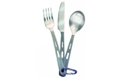 Optimus Titanium Besteck Set 3 Teilig Silber