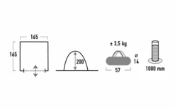 High Peak Mehrzweckzelt Lido 9 High Peak Mehrzweckzelt Lido -Outwell Verkaufsgeschäft 615331 4452195