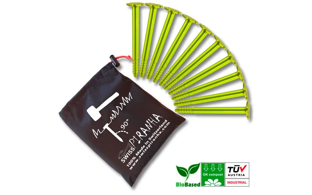 SwissPiranha GS150 Zelthering Grün 15 Cm Einzeln 3 SwissPiranha GS150 Zelthering Grün 15 Cm Einzeln – Bild 3