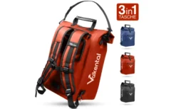 Valkental ValkOne 3-in-1 Fahrradtasche 25 Liter Grau-refklektierend