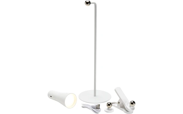 Wecamp Magnete Aufladbare Tischlampe Weiß 2 Wecamp Magnete Aufladbare Tischlampe Weiß – Bild 2