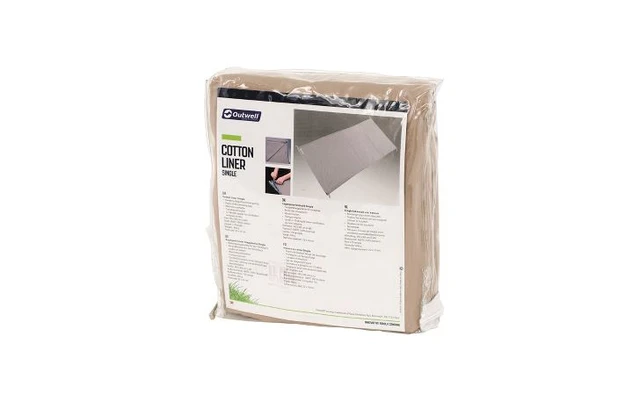 Outwell Cotton Liner Baumwolle Innenbezug Single 185 X 80 Cm Beige 2 Outwell Cotton Liner Baumwolle Innenbezug Single 185 X 80 Cm Beige – Bild 2
