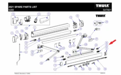 Thule Stützfuß-Befestigung (Front Rechts)