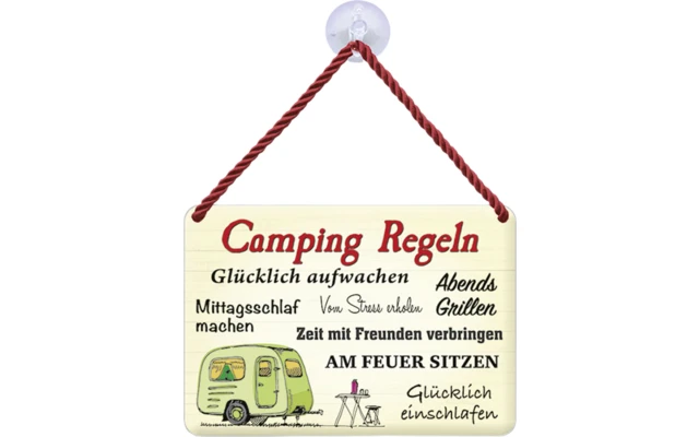 Blechschild Camping Regeln 1 Blechschild Camping Regeln