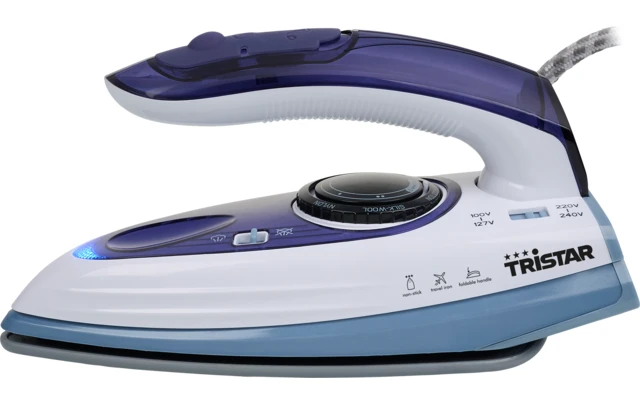 Tristar Reise-Dampfbügeleisen, Klappgriff - 1000 W 1 Tristar Reise-Dampfbügeleisen, Klappgriff - 1000 W