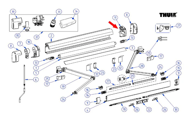 Thule Endplatte Rechts Passend Zu Omnistor 5200 1 Thule Endplatte Rechts Passend Zu Omnistor 5200