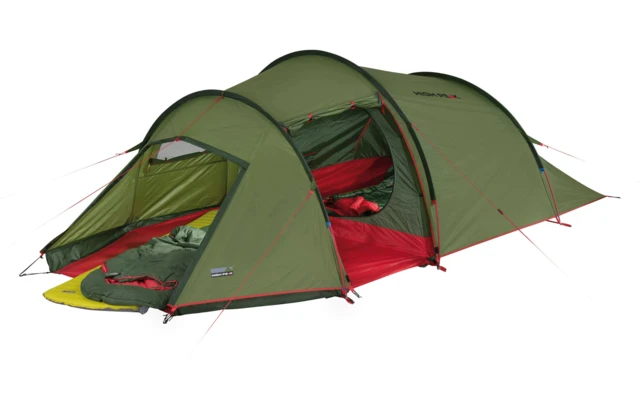 High Peak Falcon 3 LW Lightweight 3 Personen Tunnelzelt Aluminium Gestänge Olive/rot 1 High Peak Falcon 3 LW Lightweight 3 Personen Tunnelzelt Aluminium Gestänge Olive/rot